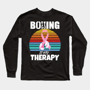 Boxing Is My Therapy Long Sleeve T-Shirt